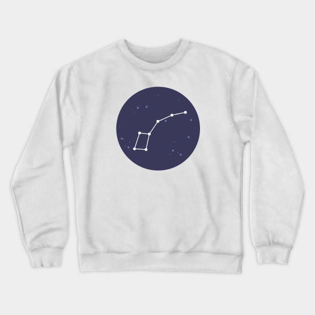 Ursa Minor Constellation Crewneck Sweatshirt by aglomeradesign